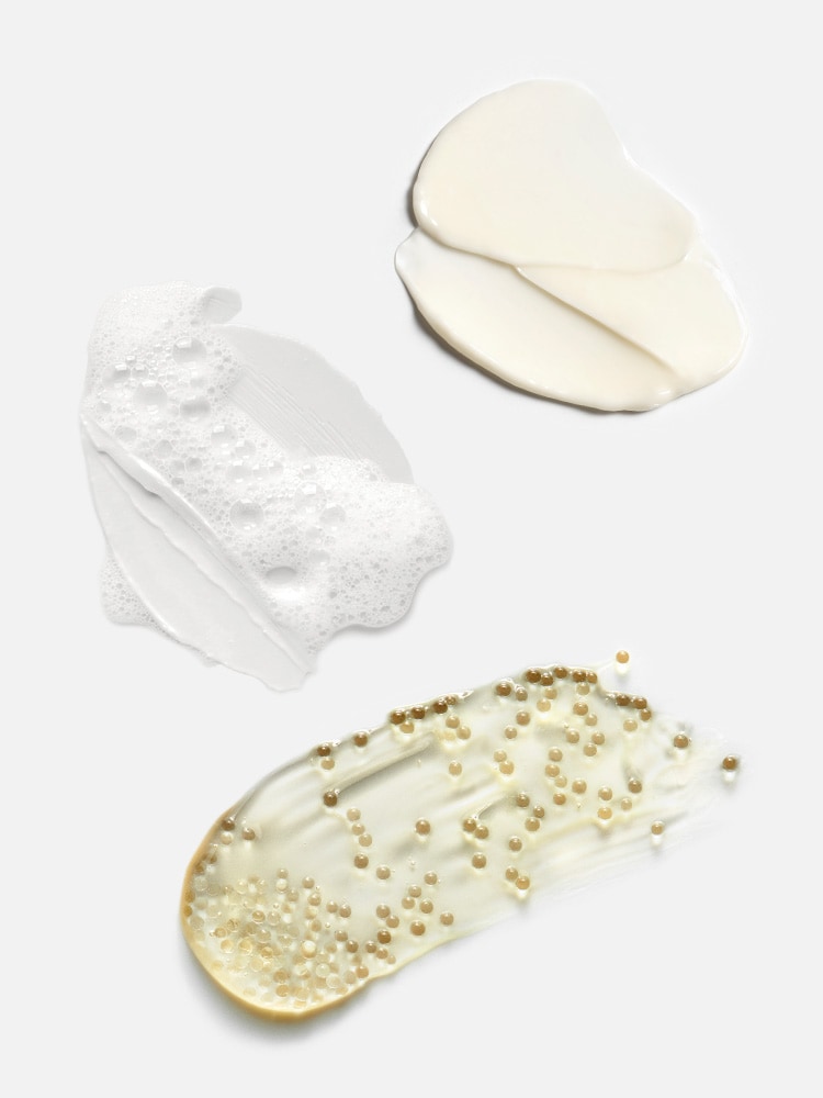 THE YOUTH RITUAL HOLIDAY SET Smoothed • Strengthened Skin<br><br>A three-piece renewal set that strengthens the skin barrier and improves firmness, texture and radiance. Includes a Full Size Dual Rejuvenating Micro Serum, a Repair Cream Mini and a Cleansing Cream-to-Foam Mini. $206 Value.